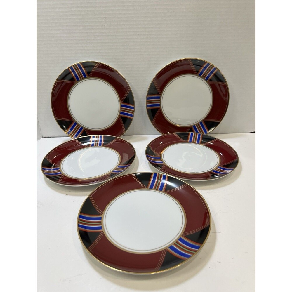 Tuxedo Junction Epoch Noritake Salad Plate Evening Melody Made Japan Set Of 5